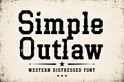 Simple Outlaw, a Serif Font by Wow Magic (Thumbnail 1 of 5)