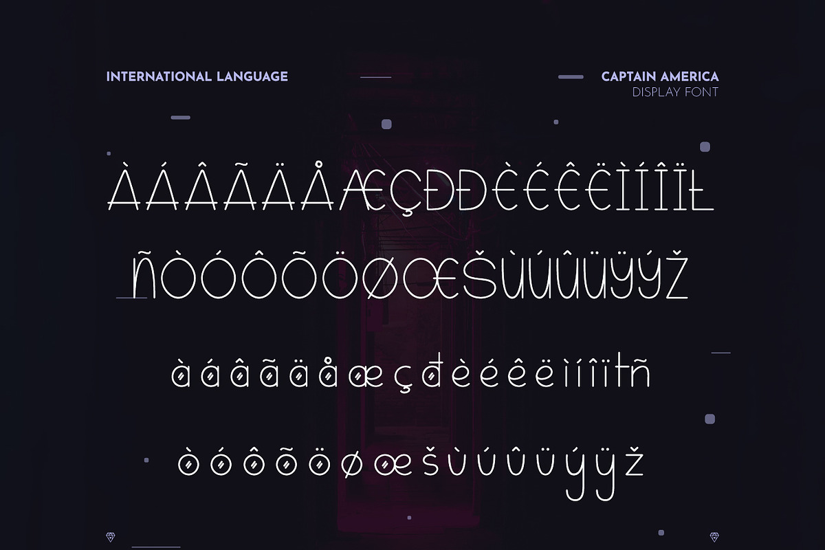 Captain America Modern Display, a Symbol Font by infernostudio3 (Photo 10 of 10)