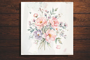 Watercolor Floral Bouquet Illustrat, an Illustration by Lesia.kabakova (Thumbnail 2 of 4)