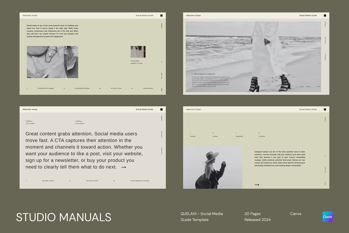 QUELANI - Social Media Guide, a Social Media Template by Studio Manuals (Photo 1 of 8)