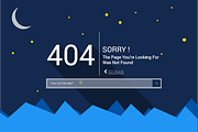 Material Design 404 Page, a Websites & App Template by Saif71 - Shop (Thumbnail 1 of 6)