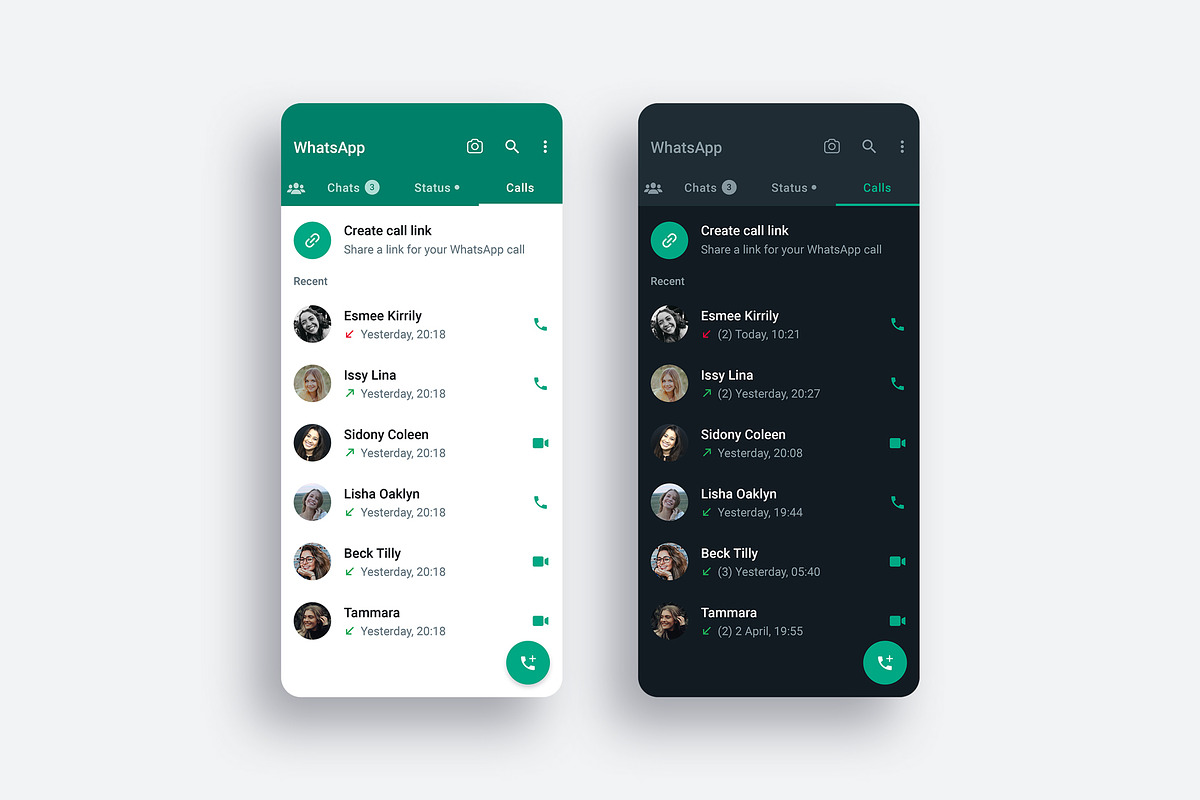 WhatsApp Template PSD Mockup, a Social Media Template by Dilshod Sobirov (Photo 9 of 10)