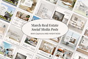March Real Estate Posts & Captions, a Social Media Template by Marketing Templates Co. (Thumbnail 2 of 10)