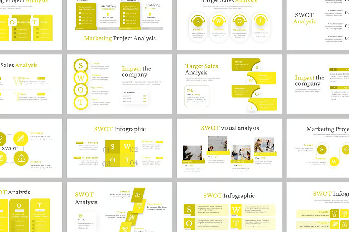 SWOT Infographic Keynote preview 2