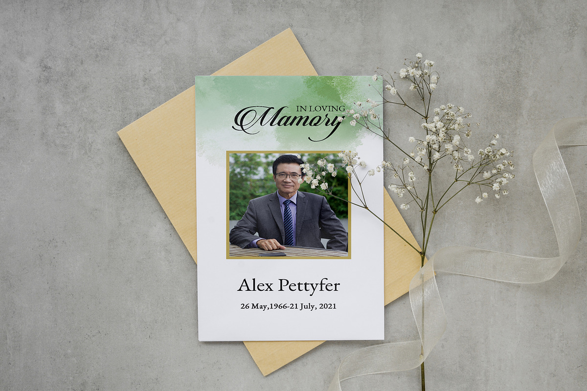 Funeral Prayer Card, a Flyer Template by Template Shop (Photo 3 of 3)