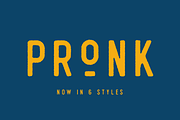 Pronk - retro vintage display font, a Sans Serif Font by Colt Type Co (Thumbnail 1 of 7)