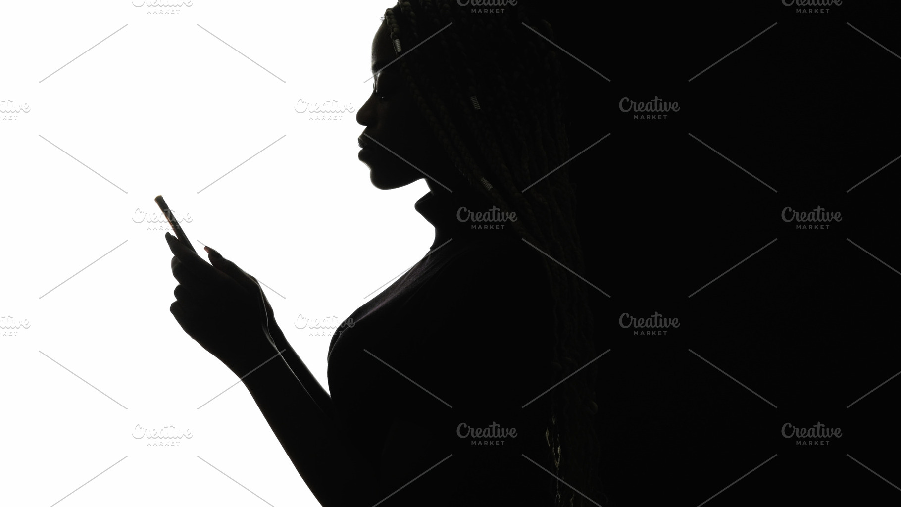 Online communication social media woman texting, a Person Photo by Photo Drive Studio