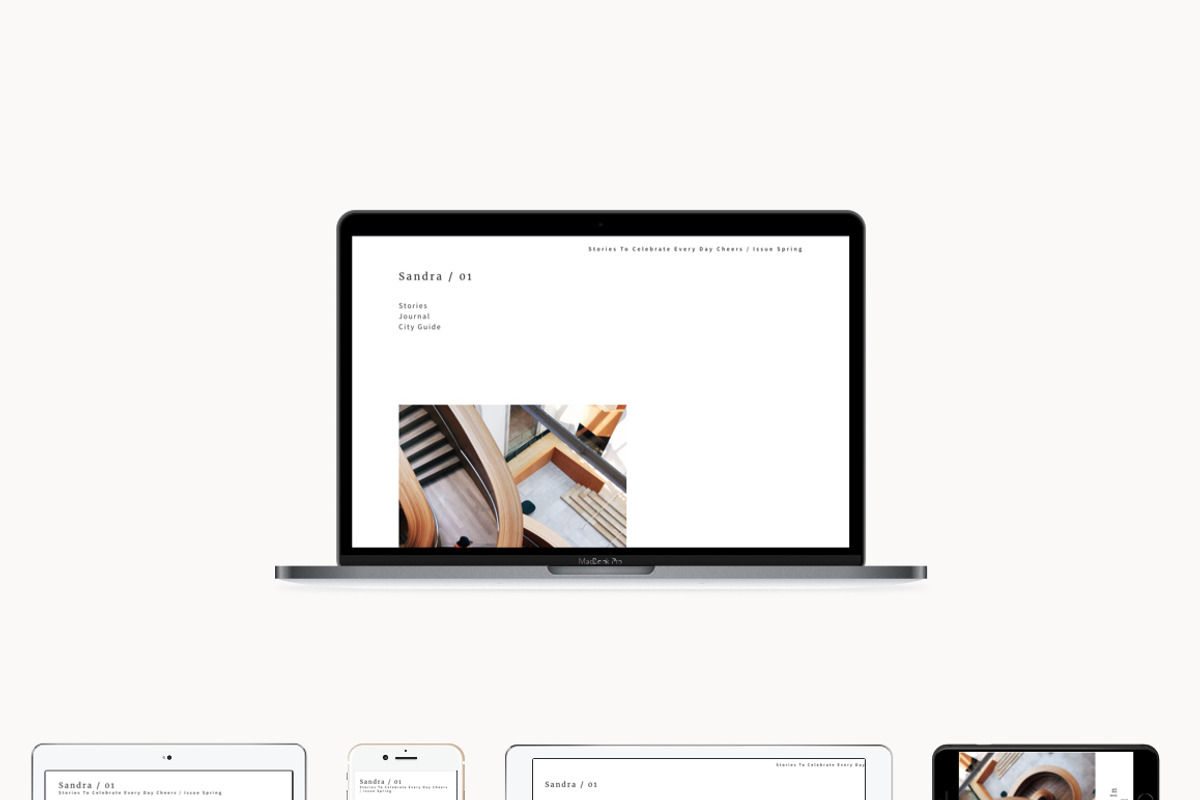 Sandra - Theme For White, a WordPress Template by Sandra / 01 Studio (Photo 1 of 3)