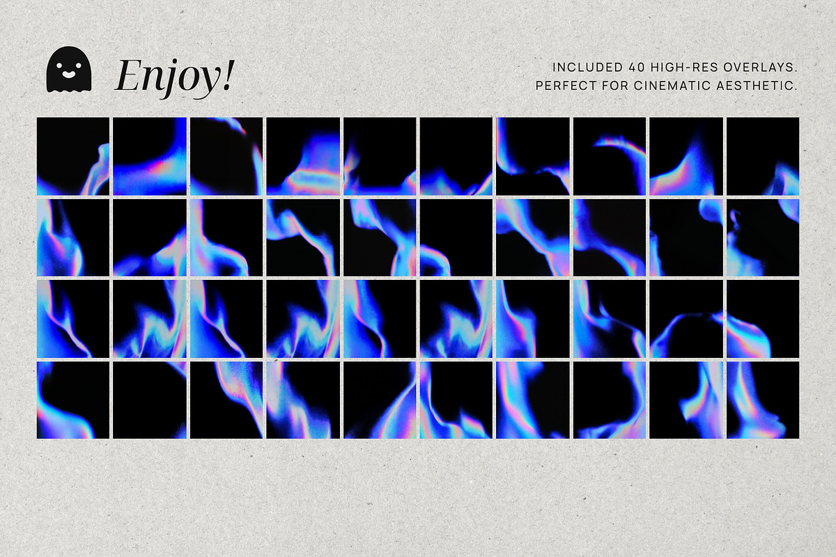Liquid Flame Holographic Overlays, a Texture Graphic by PhotoSpirit (Photo 8 of 8)
