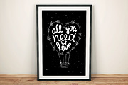 Handdrawn Love Lettering, an Empty State Illustration by chekart (Thumbnail 2 of 5)