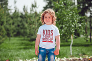 Kids T-Shirt Mock-Up Vol 1, a Shirt Mockup by Freeman Studio (Thumbnail 7 of 10)
