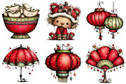 Chinese New Year Clipart, an Illustration by Craft Nest (Thumbnail 7 of 8)