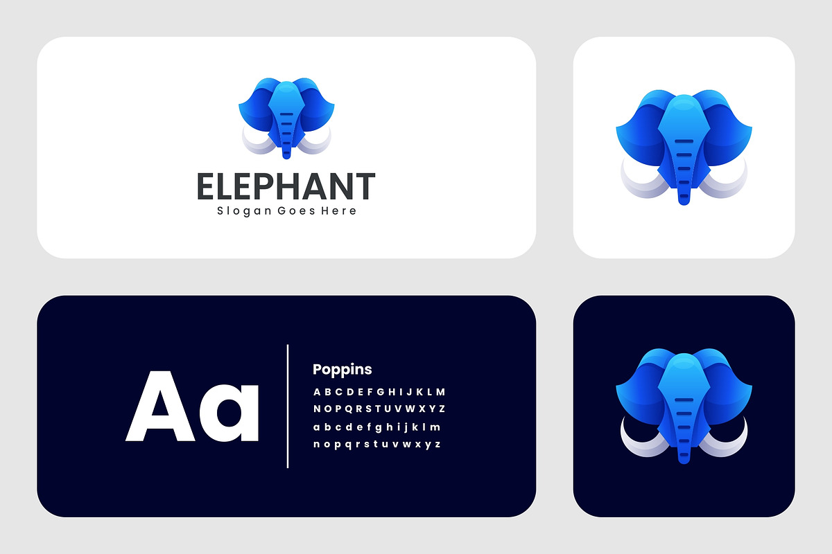 Gradient Modern Elephant Logo Design, a Branding & Logo Template by Artnivora.Std (Photo 2 of 2)