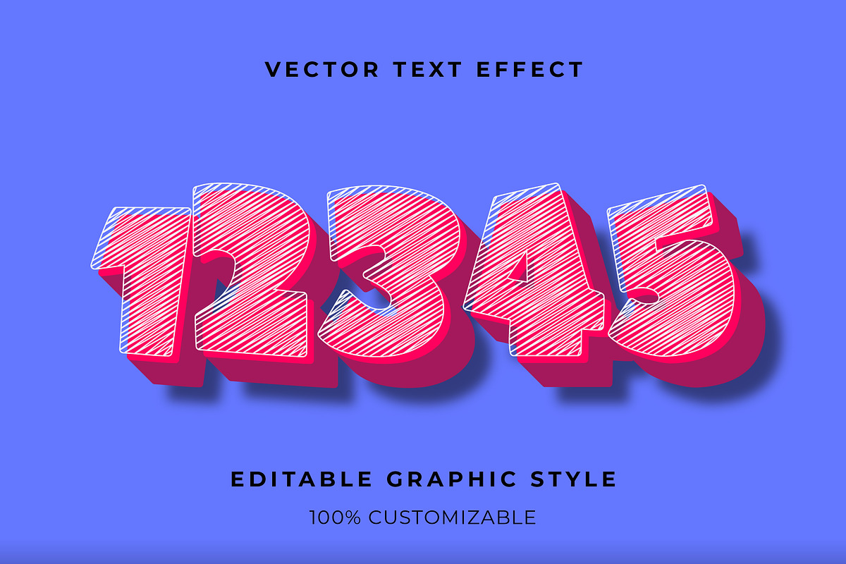 Sketch 3D Block Text Effect preview 2