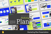 Marketing Plan Google Slides, PPoint, a Presentation Template by Fit-tee (Thumbnail 1 of 2)