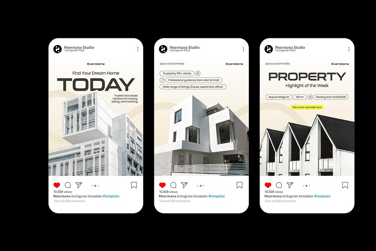 Modern Real Estate Instagram Post preview 2