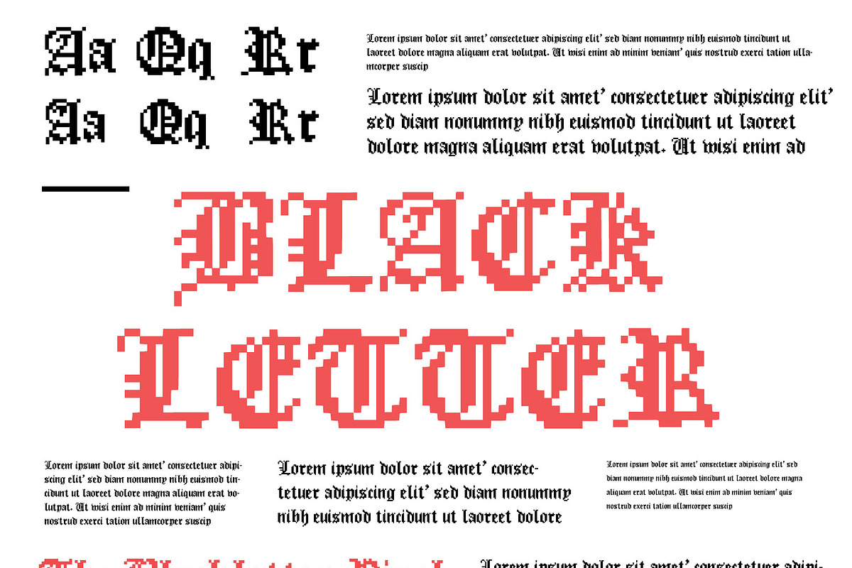 Englishthepost Pixel, a Blackletter Font by cromatixclassroom (Photo 5 of 5)