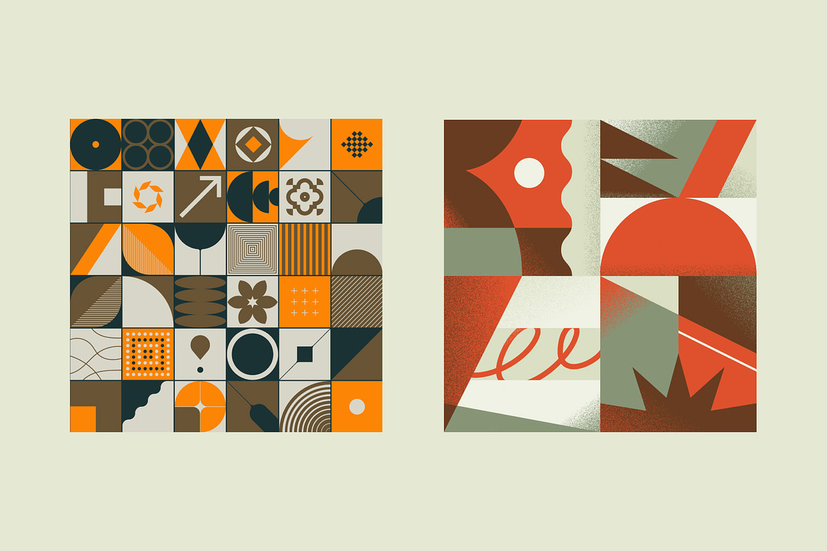 Geometric Pattern Compositions, a Decorative Illustration by Léo Alexandre (Photo 7 of 25)