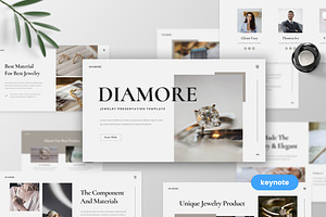 Diamore - Jewelry Keynote Template, a Presentation Template by MtvtdArt