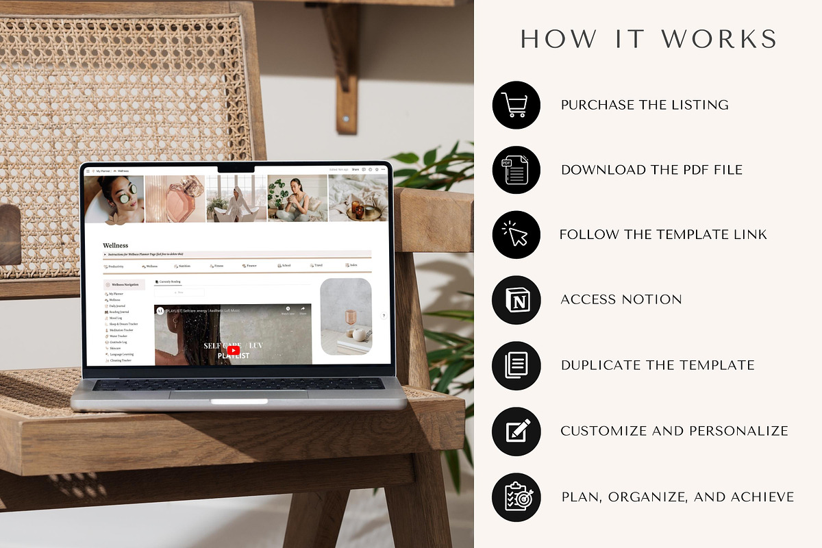 Life Planner Notion Template, an UI Kit Template by The Thrive Society (Photo 10 of 10)