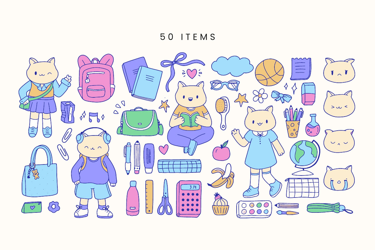 Back to School | 100% Hand Drawn, an Education Illustration by Kristina Chistiakova (Photo 2 of 3)