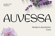 Auvessa — Modern Aesthetic Font, a Sans Serif Font by StoricType (Thumbnail 1 of 20)