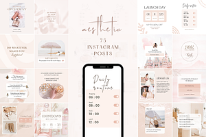 Pink Instagram Template CANVA