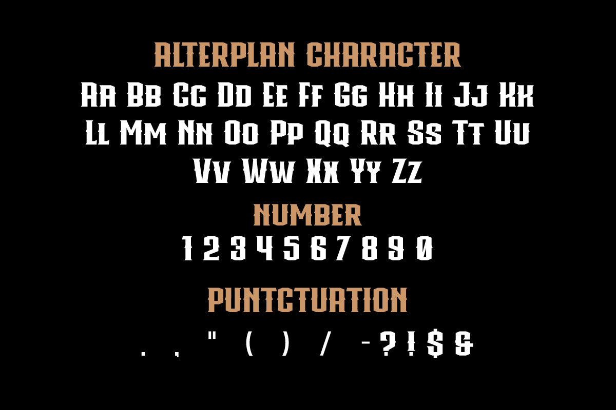 Alterplan Classic Display Font, a Blackletter Font by IHDSTD (Photo 2 of 7)