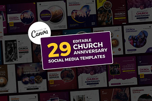 Church Anniversary Flyer Bundle (29)