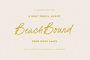 Beach Bound - A Fresh Pencil Script, a Script Font by Nicky Laatz (Thumbnail 26 of 26)