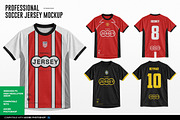 Professional Soccer Jersey Mockup, a Shirt Mockup by Irhasalfahad (Thumbnail 1 of 8)