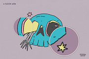 Pukeko After Dark Halloween Clipart, a Seasonal Illustration by Summernotie (Thumbnail 6 of 8)