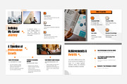 Orange Modern CV Portfolio Template, a Presentation Template by Eklip Studio (Thumbnail 5 of 6)