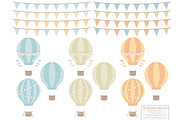 Vintage Boy Hot Air Balloons, an Illustration by Amanda Ilkov (Thumbnail 4 of 5)