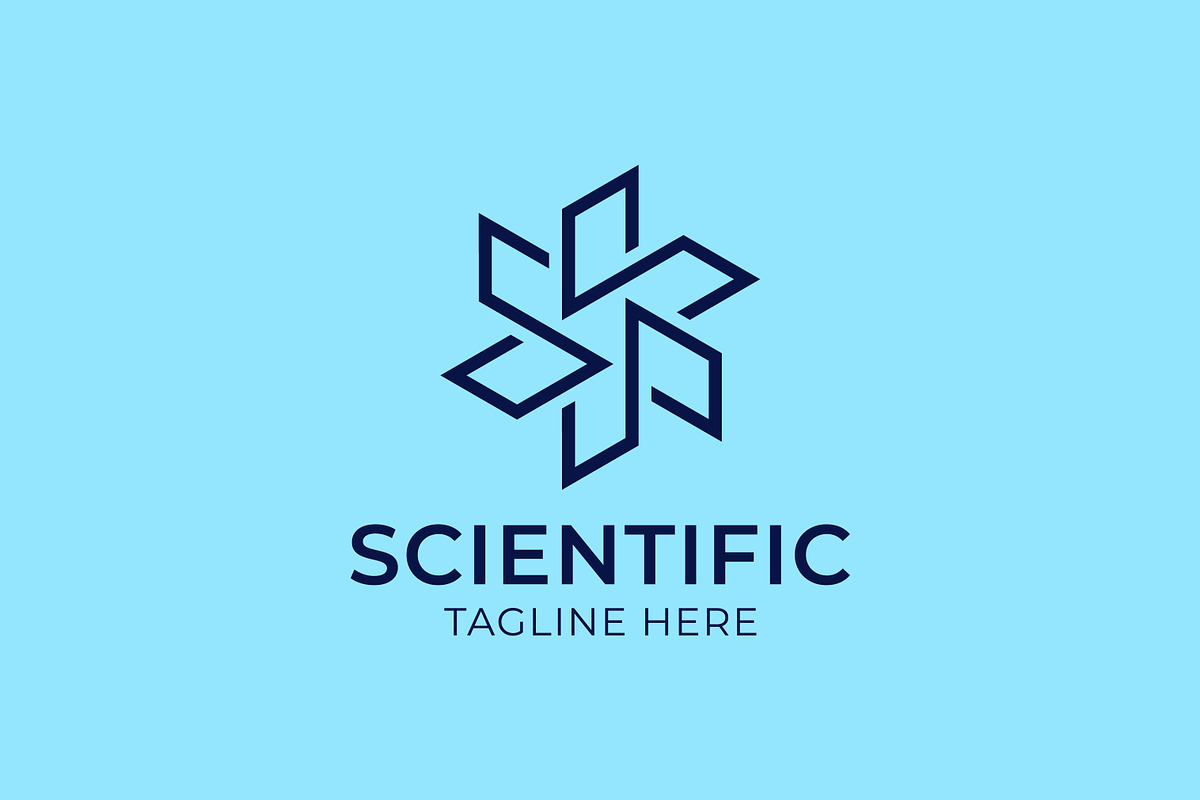 Abstract Modern Line Logo Scientific, a Branding & Logo Template by Signatoro (Photo 2 of 3)