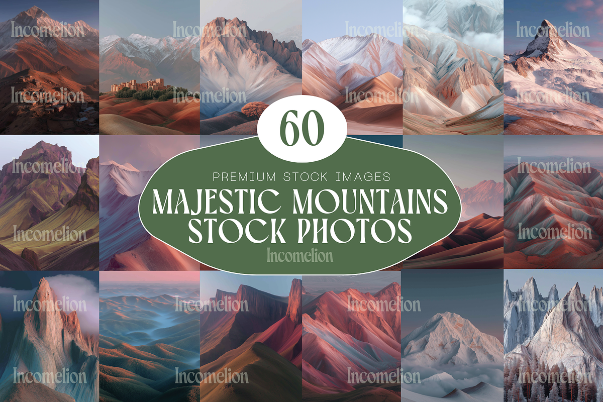 60 Majestic Mountains Stock Photos, a Nature Photo by Incomelion (Photo 1 of 14)