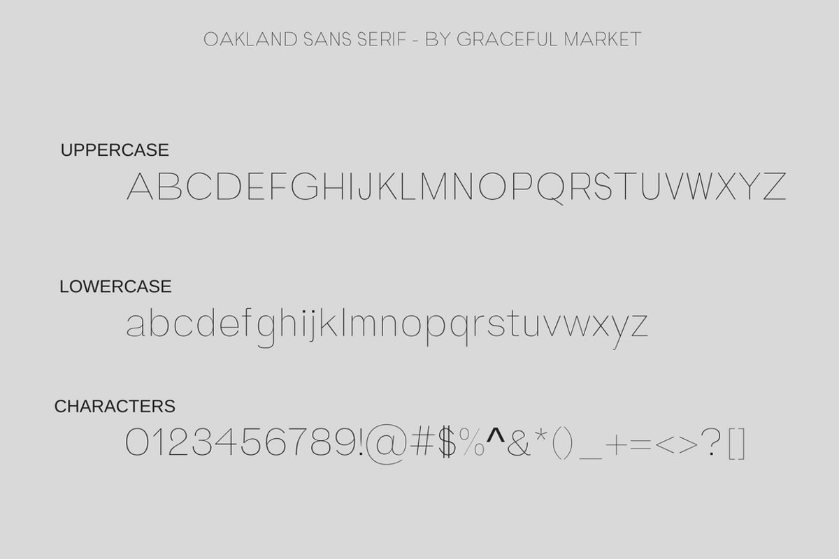 Oakland Sans Serif preview 2