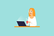 Office life, a Person Illustration by Podis (Thumbnail 9 of 10)
