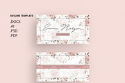 Pack Resume and Card Template / M, a Resume Template by Showy68 Template (Thumbnail 5 of 8)