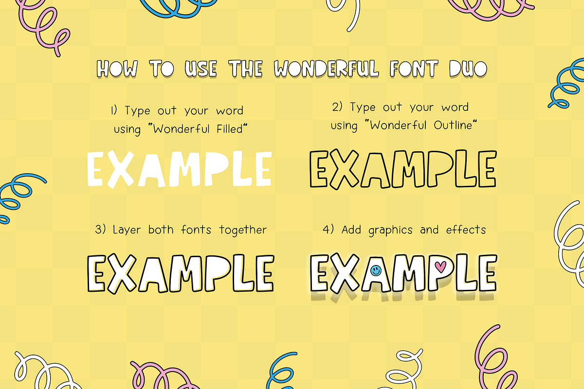 Wonderful Font Duo, a Font by Lollipop Hand Drawn (Photo 3 of 7)