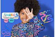 Snake pattern 100 ELEMEMENTS, a Pattern Graphic by Lineli (Thumbnail 2 of 11)
