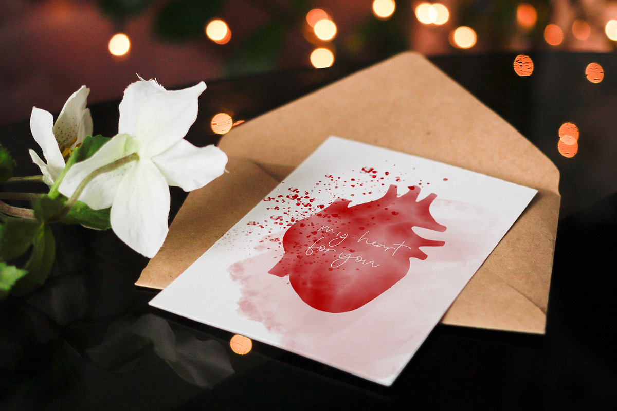 Valentine's Day Card Template, a Card Template by Anastasia Timosch (Photo 4 of 5)