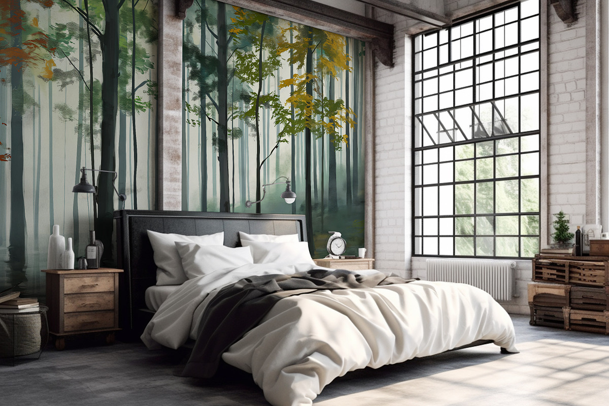 Mural Series Forest Art Poster, a Wallpaper Graphic by Muzi pear studio (Photo 7 of 12)