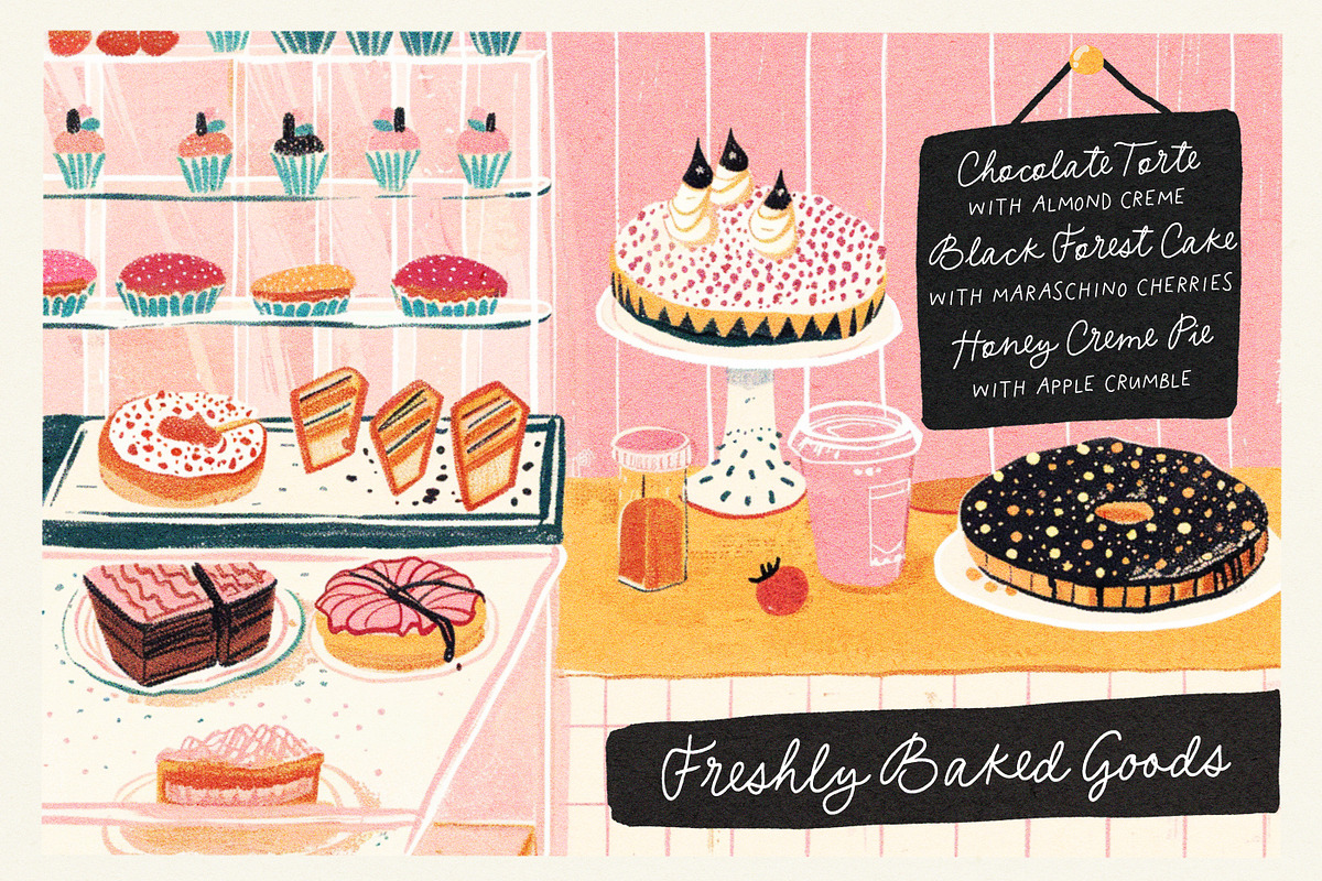 New York Bakery Font Duo, a Handwritten Font by Nicky Laatz (Photo 3 of 29)