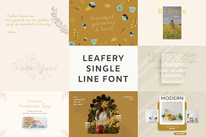 Single Line Font Bundle Vol. 1