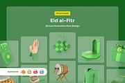 Eid al-Fitr Celebration 3D Icons, a Seasonal Illustration by twinstd (Thumbnail 1 of 7)