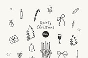 Quirky Christmas Line Drawings, an Object Graphic by Lana Elanor (Thumbnail 5 of 12)