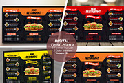 Digital Fast Food Menu Template, a Stationery Template by MRI STUDIO (Thumbnail 1 of 4)