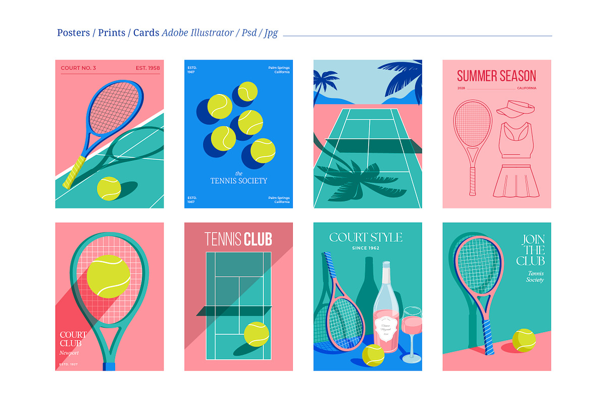 The Tennis Club Collection, an Object Graphic by Marish (Photo 2 of 9)