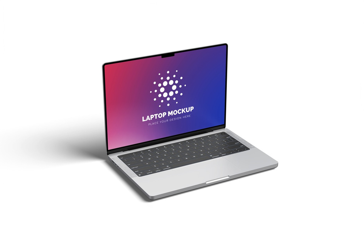 Realistic Laptop Mockup, a Mac Mockup by Graphic Deal (Photo 2 of 7)